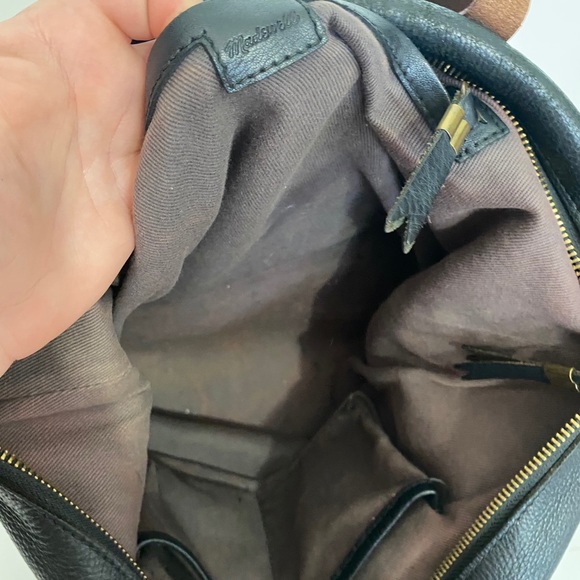 Madewell Zip Top Transport Carry all black brown - Picture 6 of 7